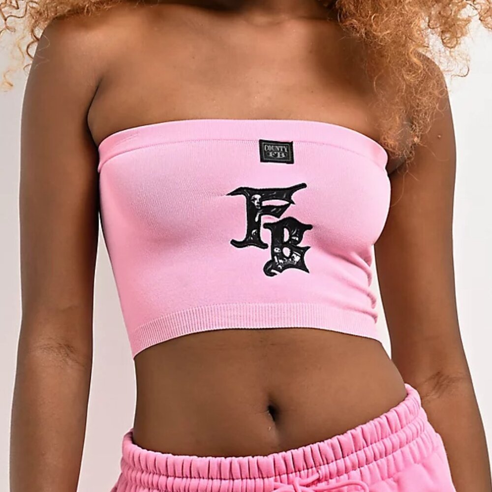 FB County Airbrush Pink Tube Top